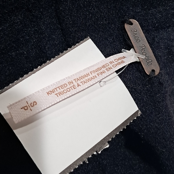 Free People Like New  Afterglow Mock Neck Women's Sweater - Jet Black  SP - Picture 7 of 13